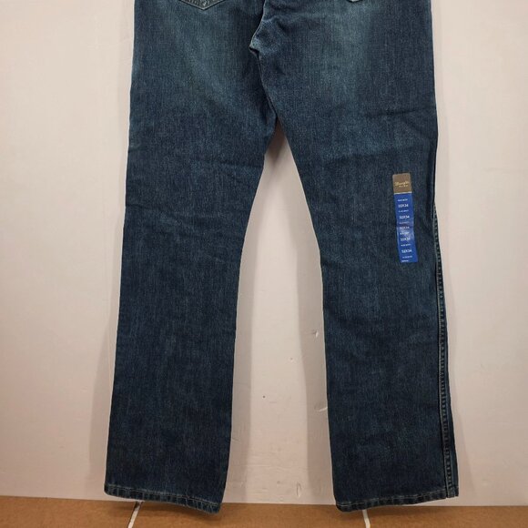 Wrangler Retro Jeans Mens 32x34 Blue Slim Boot Cut Western Denim Rodeo - Picture 13 of 15